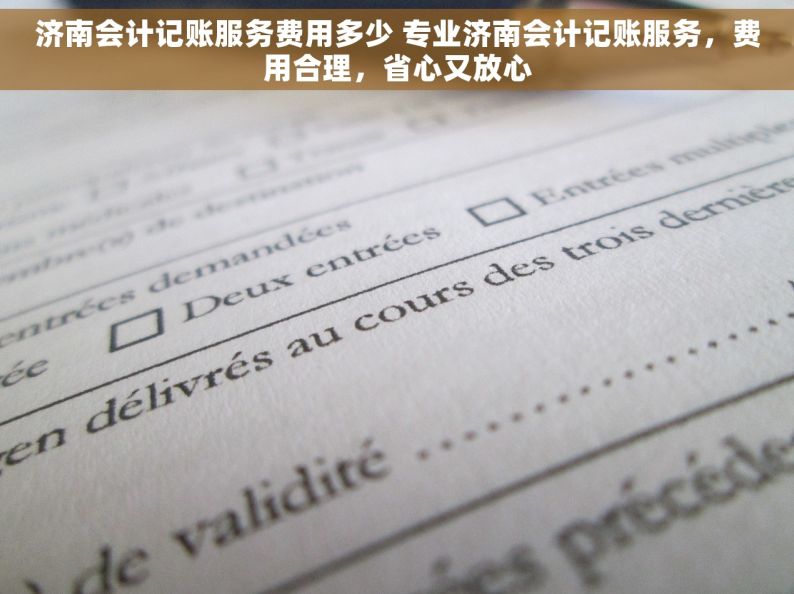 济南会计记账服务费用多少 专业济南会计记账服务，费用合理，省心又放心