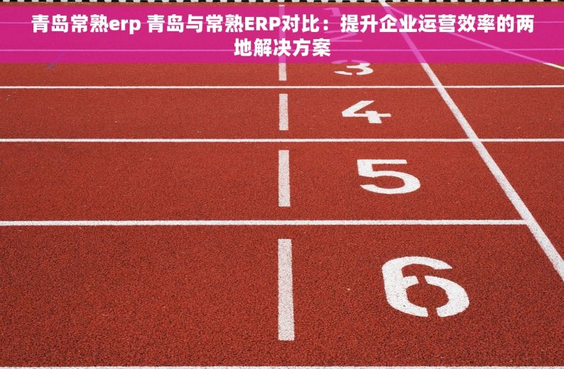 青岛常熟erp 青岛与常熟ERP对比：提升企业运营效率的两地解决方案