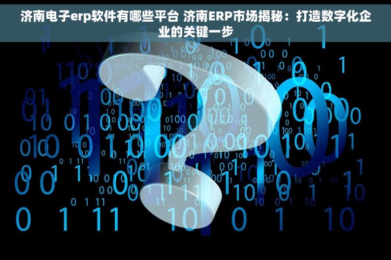 济南电子erp软件有哪些平台 济南ERP市场揭秘：打造数字化企业的关键一步