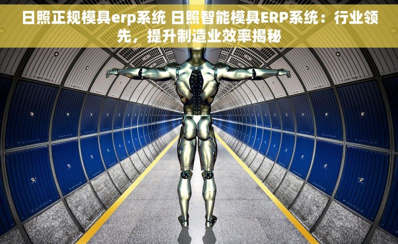 日照正规模具erp系统 日照智能模具ERP系统：行业领先，提升制造业效率揭秘