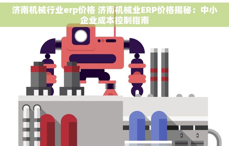 济南机械行业erp价格 济南机械业ERP价格揭秘：中小企业成本控制指南