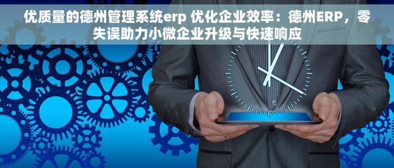 优质量的德州管理系统erp 优化企业效率：德州ERP，零失误助力小微企业升级与快速响应