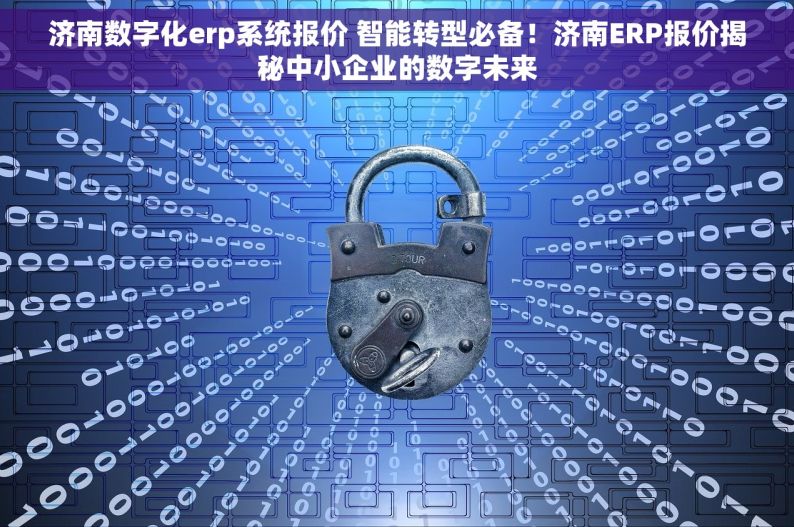 济南数字化erp系统报价 智能转型必备！济南ERP报价揭秘中小企业的数字未来