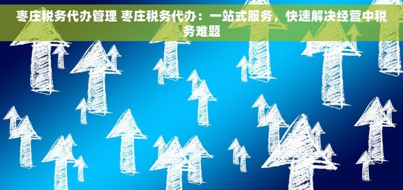 枣庄税务代办管理 枣庄税务代办：一站式服务，快速解决经营中税务难题