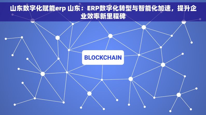 山东数字化赋能erp 山东：ERP数字化转型与智能化加速，提升企业效率新里程碑