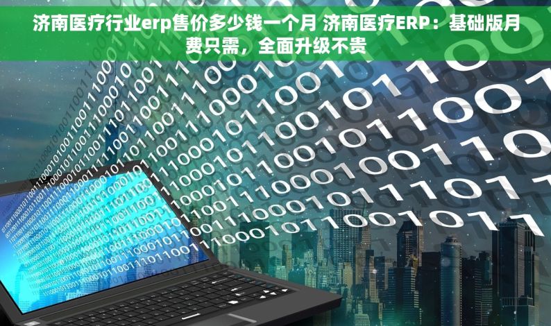 济南医疗行业erp售价多少钱一个月 济南医疗ERP：基础版月费只需，全面升级不贵