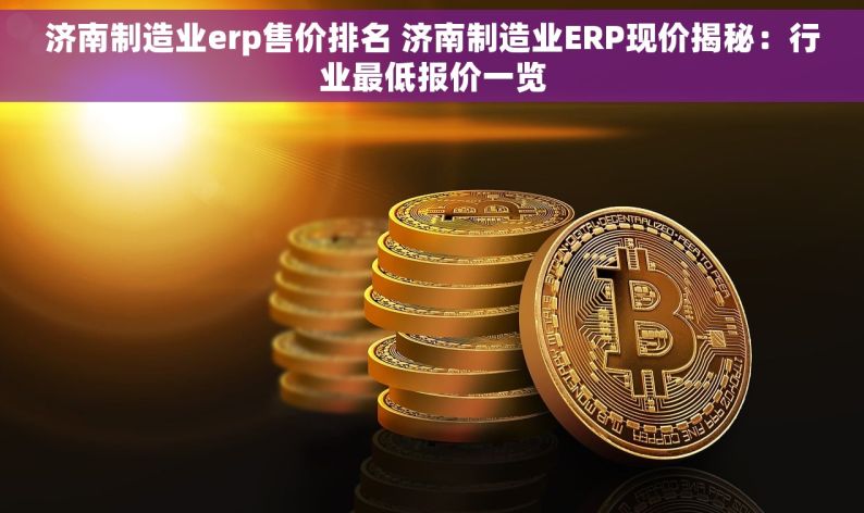 济南制造业erp售价排名 济南制造业ERP现价揭秘：行业最低报价一览