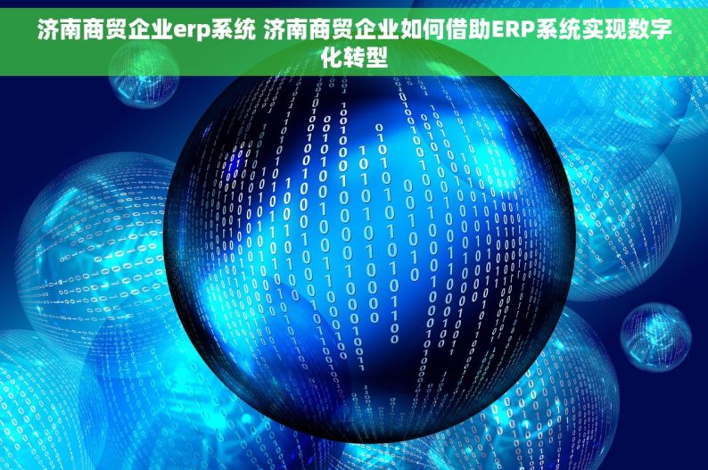 济南商贸企业erp系统 济南商贸企业如何借助ERP系统实现数字化转型