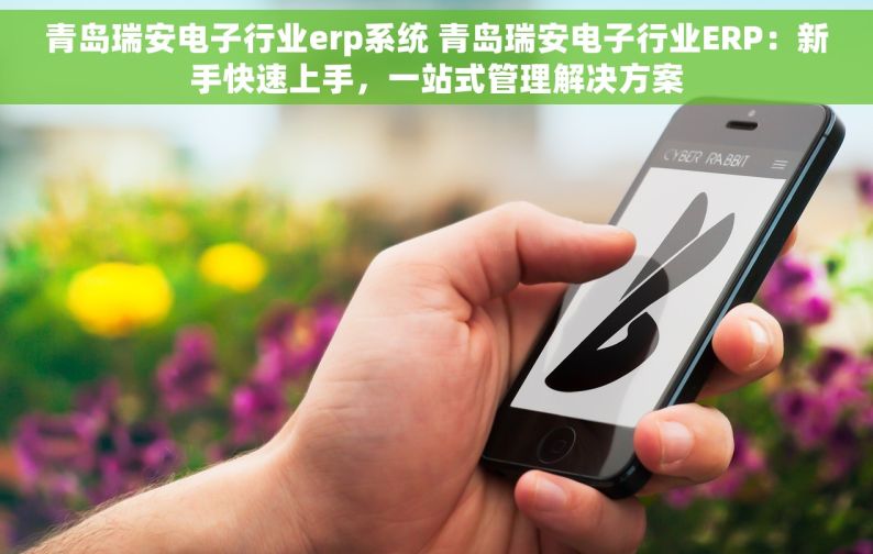 青岛瑞安电子行业erp系统 青岛瑞安电子行业ERP：新手快速上手，一站式管理解决方案