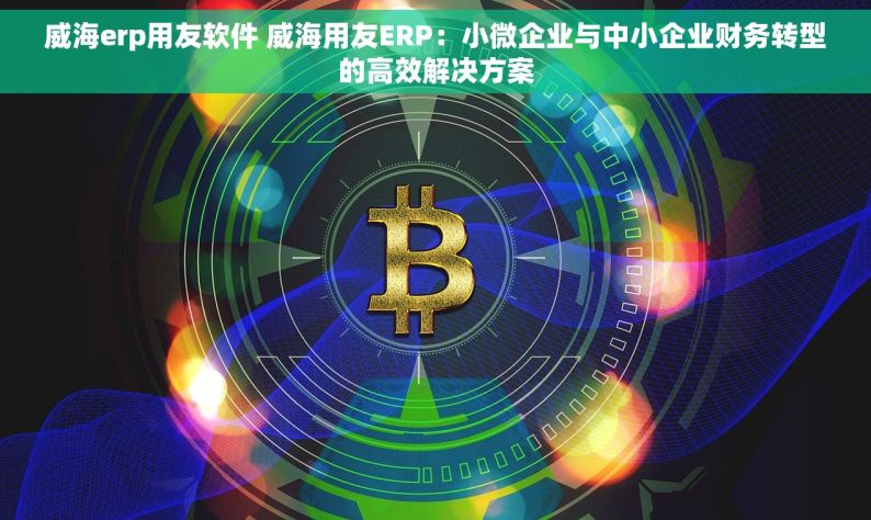 威海erp用友软件 威海用友ERP：小微企业与中小企业财务转型的高效解决方案