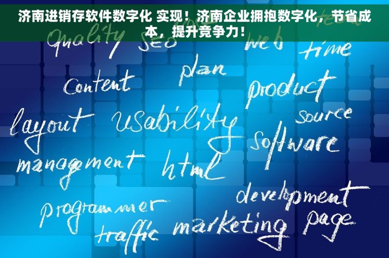 济南进销存软件数字化 实现！济南企业拥抱数字化，节省成本，提升竞争力！