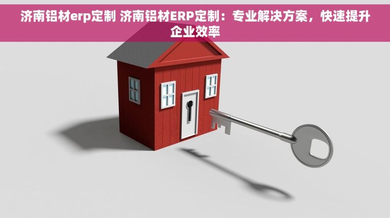 济南铝材erp定制 济南铝材ERP定制：专业解决方案，快速提升企业效率