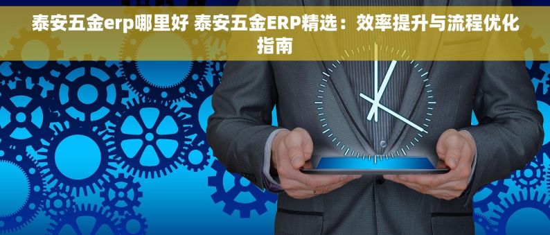 泰安五金erp哪里好 泰安五金ERP精选：效率提升与流程优化指南