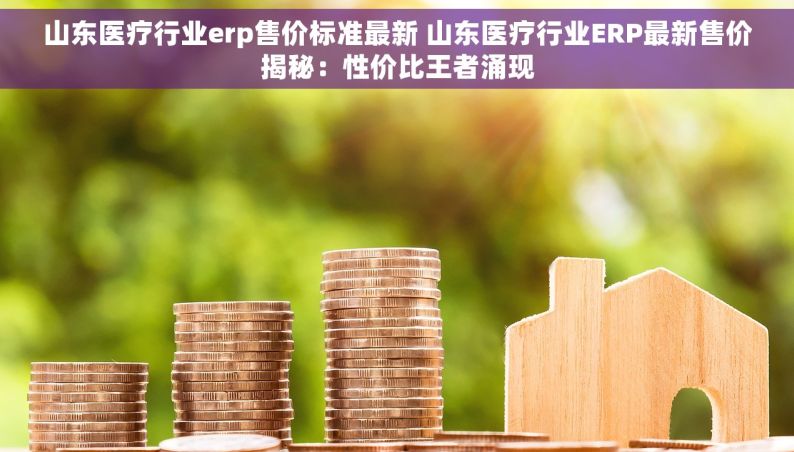 山东医疗行业erp售价标准最新 山东医疗行业ERP最新售价揭秘：性价比王者涌现