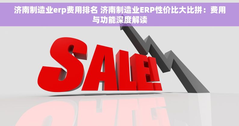 济南制造业erp费用排名 济南制造业ERP性价比大比拼：费用与功能深度解读