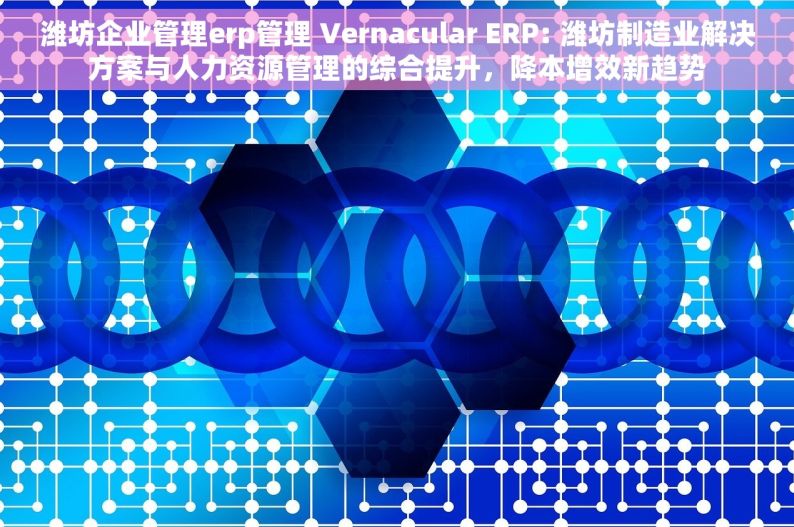 潍坊企业管理erp管理 Vernacular ERP: 潍坊制造业解决方案与人力资源管理的综合提升，降本增效新趋势