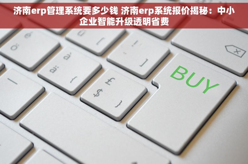 济南erp管理系统要多少钱 济南erp系统报价揭秘：中小企业智能升级透明省费