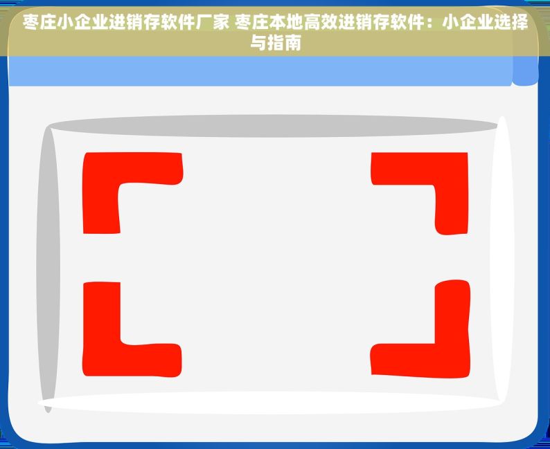 枣庄小企业进销存软件厂家 枣庄本地高效进销存软件：小企业选择与指南