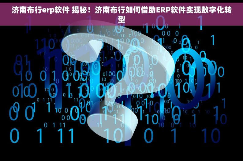 济南布行erp软件 揭秘！济南布行如何借助ERP软件实现数字化转型