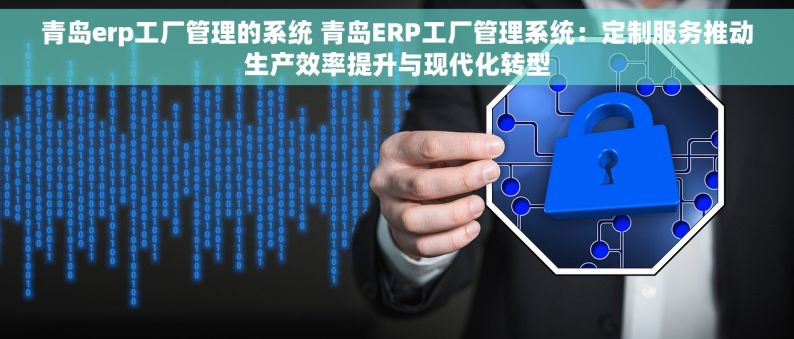 青岛erp工厂管理的系统 青岛ERP工厂管理系统：定制服务推动生产效率提升与现代化转型