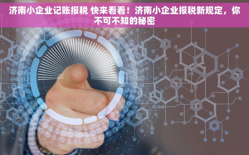 济南小企业记账报税 快来看看！济南小企业报税新规定，你不可不知的秘密