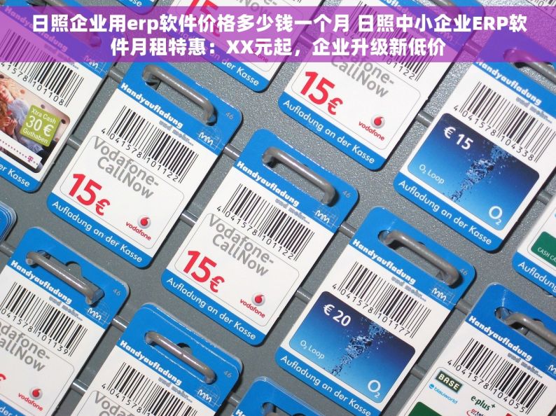 日照企业用erp软件价格多少钱一个月 日照中小企业ERP软件月租特惠：XX元起，企业升级新低价