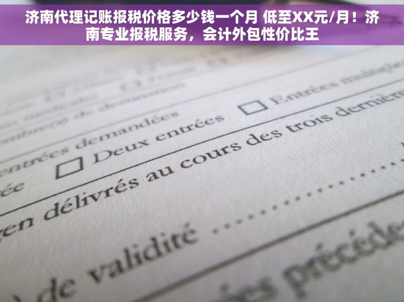 济南代理记账报税价格多少钱一个月 低至XX元/月！济南专业报税服务，会计外包性价比王