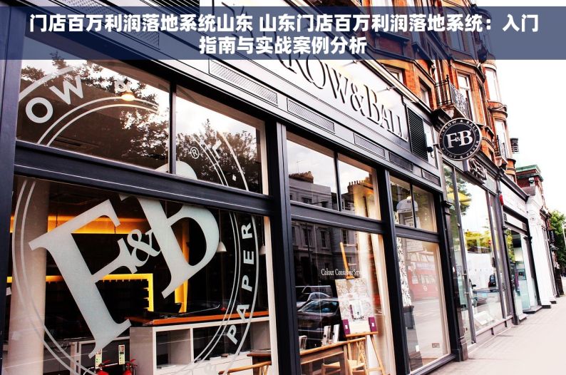 门店百万利润落地系统山东 山东门店百万利润落地系统：入门指南与实战案例分析