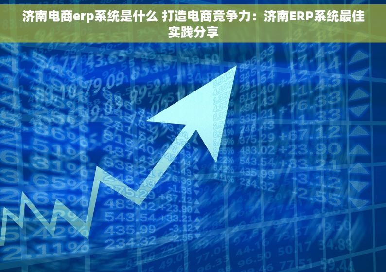 济南电商erp系统是什么 打造电商竞争力：济南ERP系统最佳实践分享