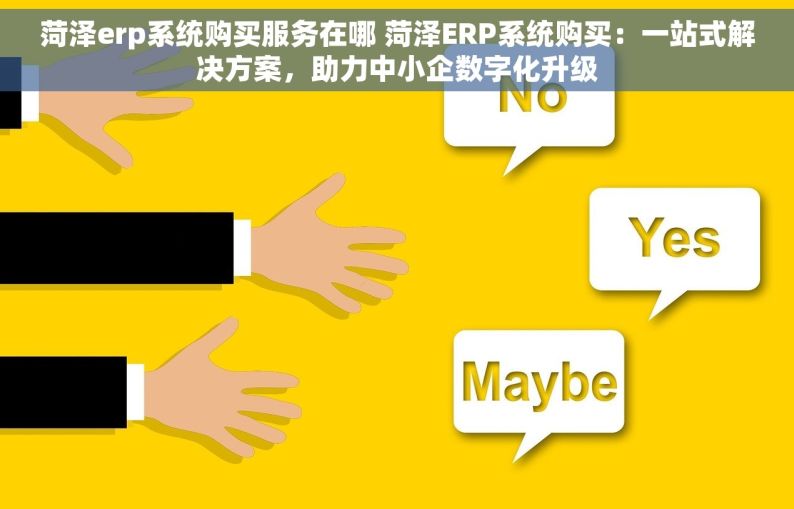 菏泽erp系统购买服务在哪 菏泽ERP系统购买：一站式解决方案，助力中小企数字化升级