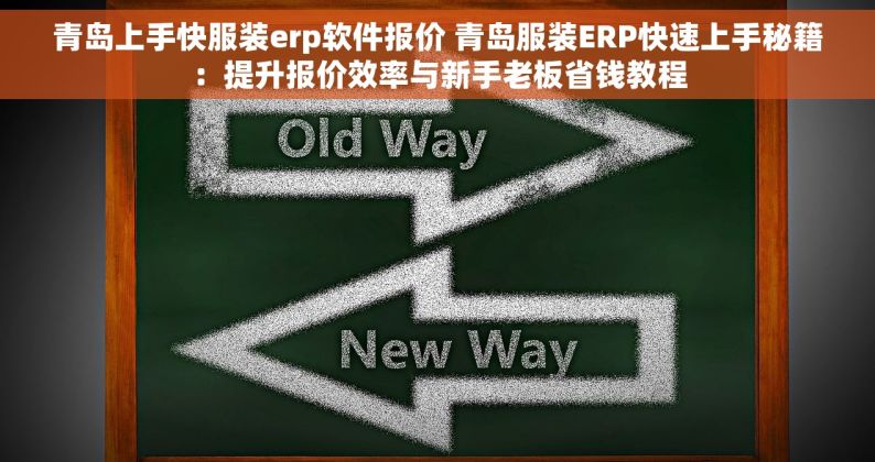 青岛上手快服装erp软件报价 青岛服装ERP快速上手秘籍：提升报价效率与新手老板省钱教程