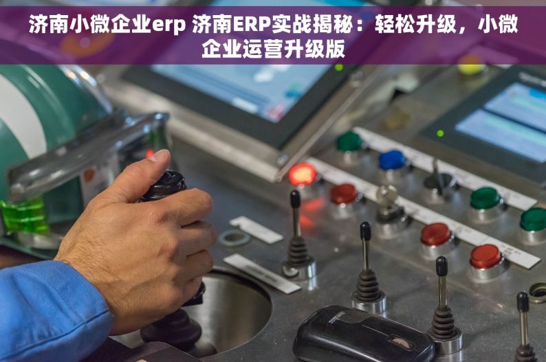 济南小微企业erp 济南ERP实战揭秘：轻松升级，小微企业运营升级版