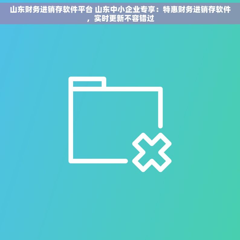 山东财务进销存软件平台 山东中小企业专享：特惠财务进销存软件，实时更新不容错过