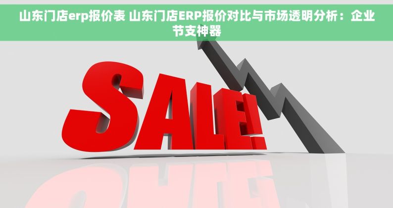 山东门店erp报价表 山东门店ERP报价对比与市场透明分析：企业节支神器