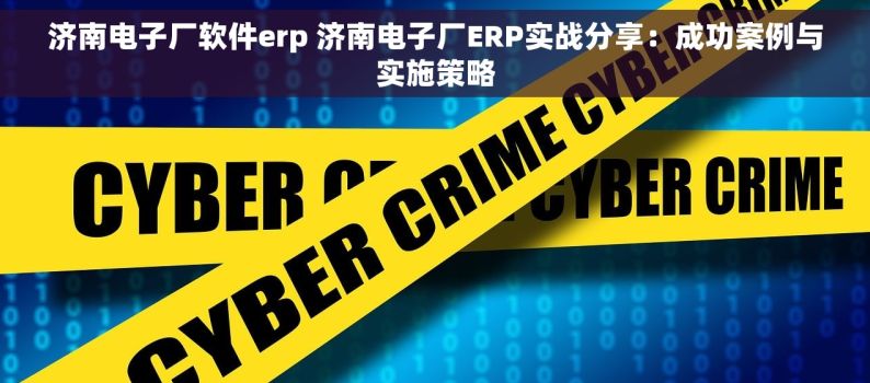 济南电子厂软件erp 济南电子厂ERP实战分享：成功案例与实施策略