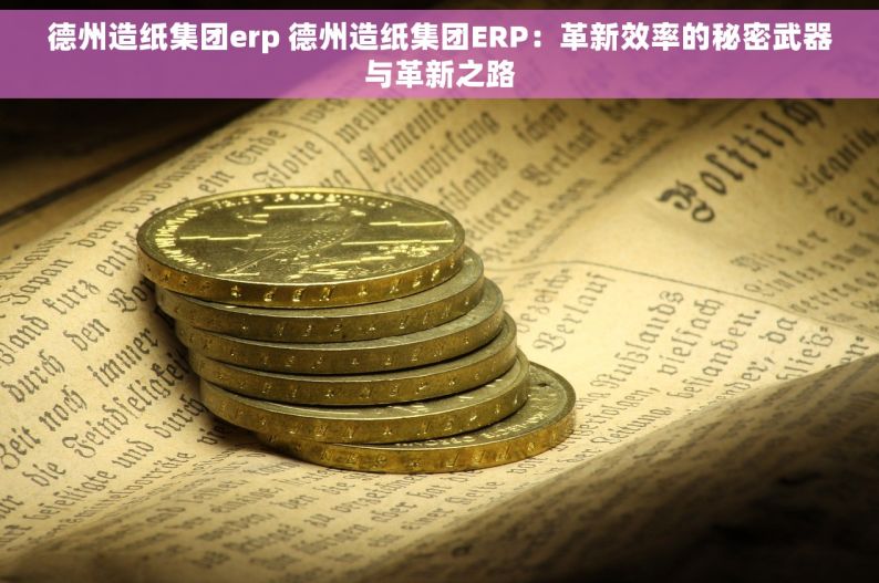 德州造纸集团erp 德州造纸集团ERP：革新效率的秘密武器与革新之路