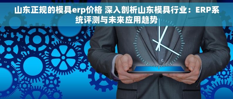 山东正规的模具erp价格 深入剖析山东模具行业：ERP系统评测与未来应用趋势