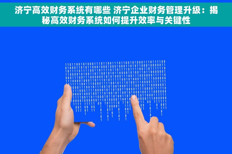 济宁高效财务系统有哪些 济宁企业财务管理升级：揭秘高效财务系统如何提升效率与关键性