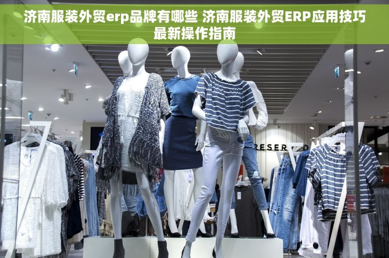 济南服装外贸erp品牌有哪些 济南服装外贸ERP应用技巧最新操作指南