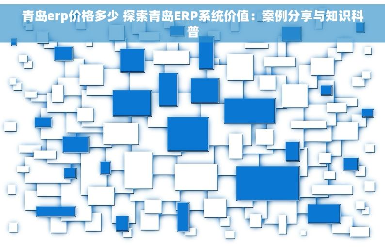 青岛erp价格多少 探索青岛ERP系统价值：案例分享与知识科普