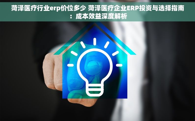 菏泽医疗行业erp价位多少 菏泽医疗企业ERP投资与选择指南：成本效益深度解析