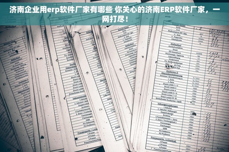 济南企业用erp软件厂家有哪些 你关心的济南ERP软件厂家，一网打尽！