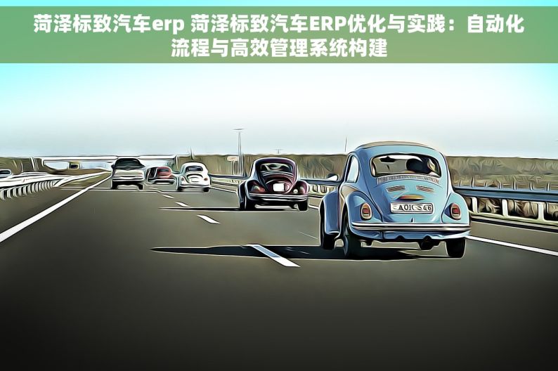 菏泽标致汽车erp 菏泽标致汽车ERP优化与实践：自动化流程与高效管理系统构建