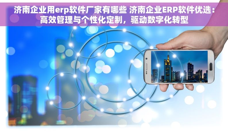 济南企业用erp软件厂家有哪些 济南企业ERP软件优选：高效管理与个性化定制，驱动数字化转型