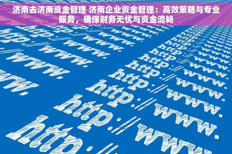 济南去济南资金管理 济南企业资金管理：高效策略与专业服务，确保财务无忧与资金流畅