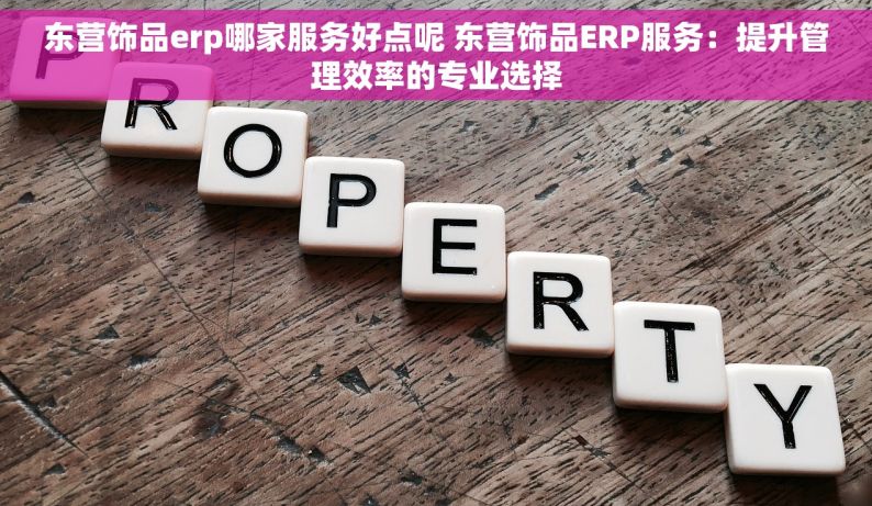 东营饰品erp哪家服务好点呢 东营饰品ERP服务：提升管理效率的专业选择