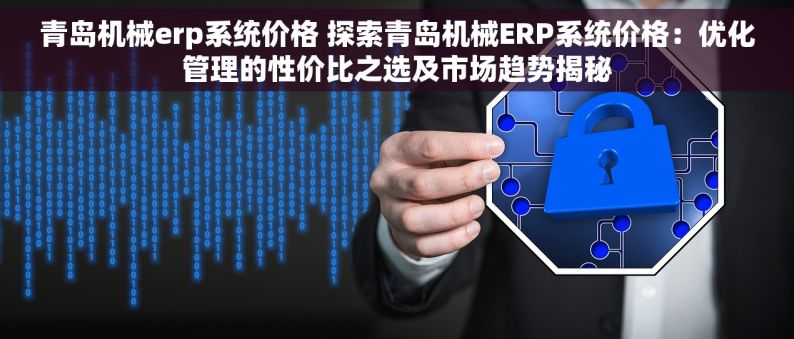 青岛机械erp系统价格 探索青岛机械ERP系统价格：优化管理的性价比之选及市场趋势揭秘