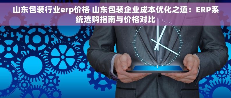 山东包装行业erp价格 山东包装企业成本优化之道：ERP系统选购指南与价格对比