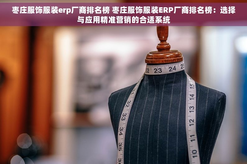 枣庄服饰服装erp厂商排名榜 枣庄服饰服装ERP厂商排名榜：选择与应用精准营销的合适系统