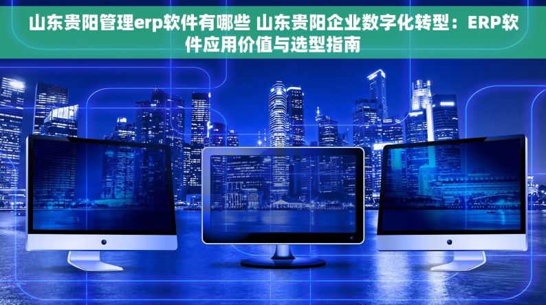 山东贵阳管理erp软件有哪些 山东贵阳企业数字化转型：ERP软件应用价值与选型指南